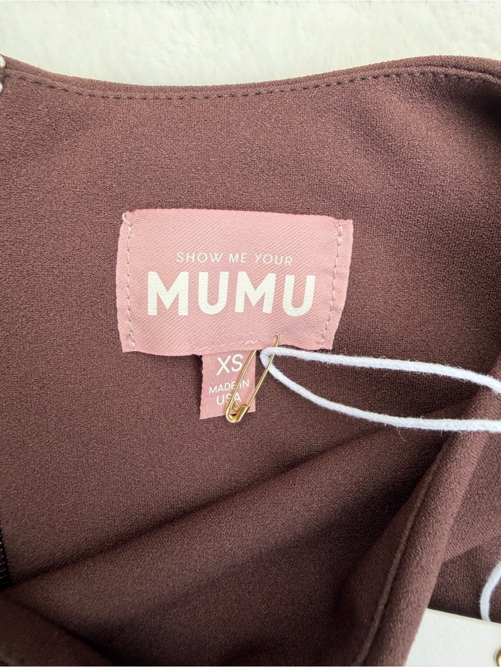 Show Me Your Mumu Aria Maxi Dress Chocolate Brown NWT XS - Picture 8 of 16